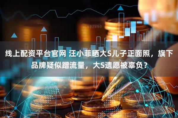 线上配资平台官网 汪小菲晒大S儿子正面照，旗下品牌疑似蹭流量，大S遗愿被辜负？